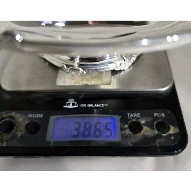 Antique Art Deco Sterling Silver Compotier from Walker & Hall, 1932 For Sale - Image 15 of 16