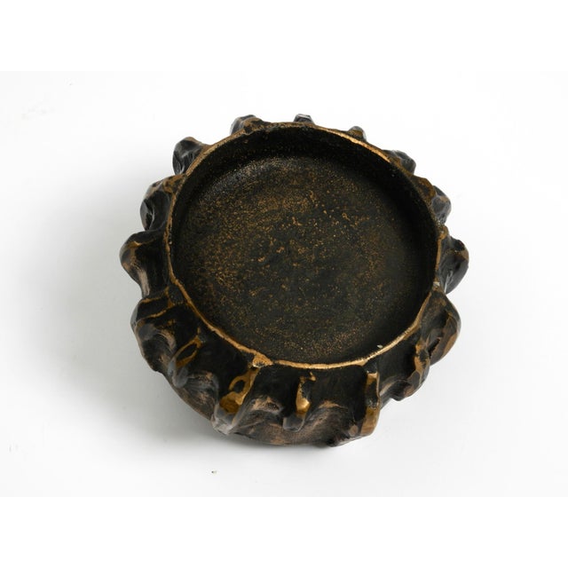 Large Mid-Century Brutalist Modern Bronze Candleholder, 1960s For Sale - Image 14 of 15