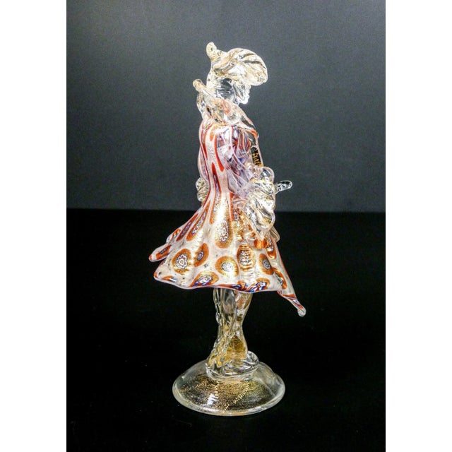 Blown Murano glass Goldonian Figures, Set of 2 For Sale - Image 4 of 12