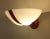 Metal 1980s Uplight Sconce With Red Stripe For Sale - Image 7 of 10