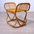 Vintage Italian Bamboo and Wicker Ottoman, 1950s For Sale - Image 3 of 13
