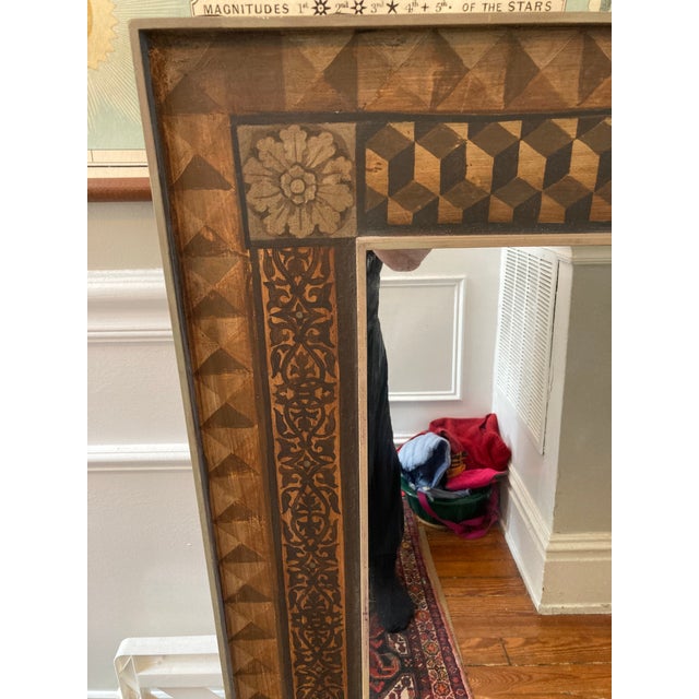 2010s Hand Painted One of a Kind Venetian Mirror For Sale - Image 5 of 6