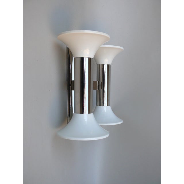 Space Age White Wall Lights from Cosack, 1970s, Set of 2 For Sale - Image 6 of 18
