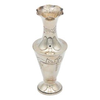 Silver Jar with Circular Base For Sale