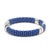 Stones: blue ultramarine beads diamond round brilliant cut .28 btw GH color/ SI1-2 clarity Circumference: 6.5 in. Width:...