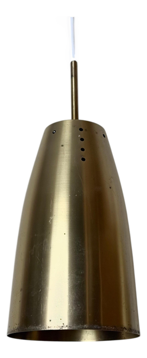 Architectural Brass Church Pendant Light, 1960s