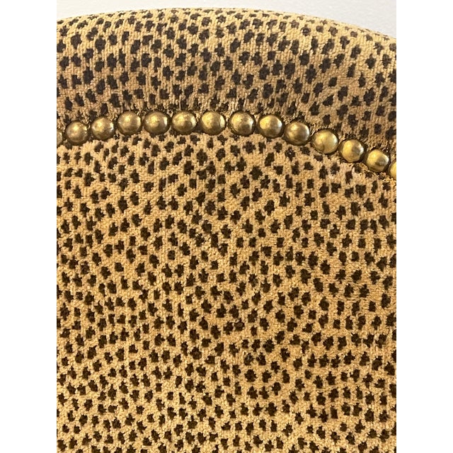 Textile 1960s Spec Pair of Large Lounge Berger Chairs With Gold Wash For Sale - Image 7 of 12