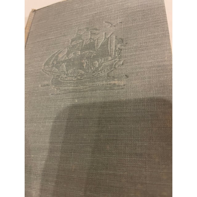 Sky Blue Embossed Linen Decor Joseph Conrad Complete Works 1926 Full S/ 26 Tall Ship For Sale - Image 8 of 10