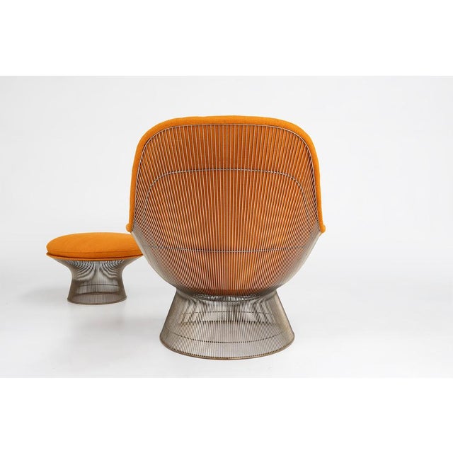 Warren Platner Set of Model 1705 Easy Chair and Ottoman by Warren Platner for Knoll, 1966 For Sale - Image 4 of 18