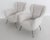 Set of Italian Armchairs in White Velvet in Gigi Radice Style, 1950s For Sale - Image 9 of 18