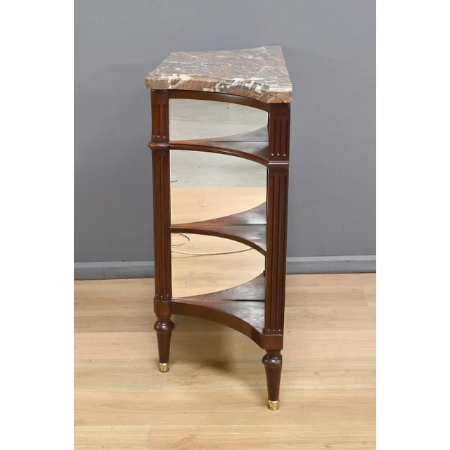 Small Louis XVI Style Serving Trolley in Mahogany For Sale - Image 13 of 18