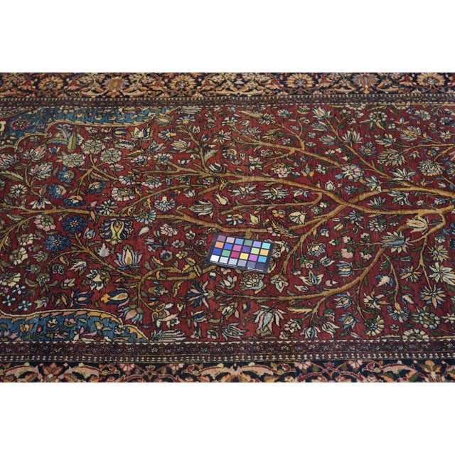 Wine Antique Isfahan Rug 4'7'' x 7'1'' For Sale - Image 8 of 8