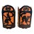 Vintage 1930s Halloween Cardboard and Paper Lanterns, Set of 2 For Sale