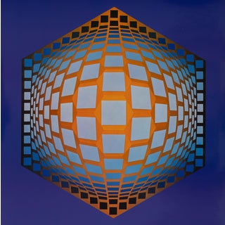 Victor Vasarely, TEGLA HAT, Etching For Sale