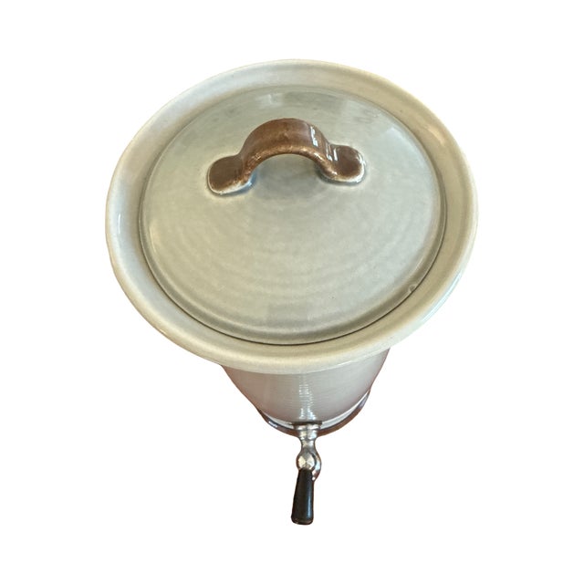 Mid-Century Modern 1970s Metlox Poppytrail Bandero Beverage Dispenser and Warming Base For Sale - Image 3 of 7