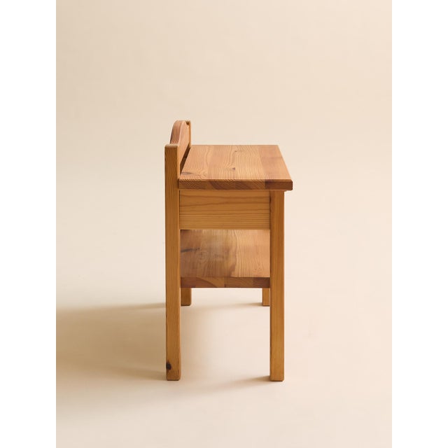 1950s 1950s The Pair of Vintage Small Pine Side Tables For Sale - Image 5 of 11
