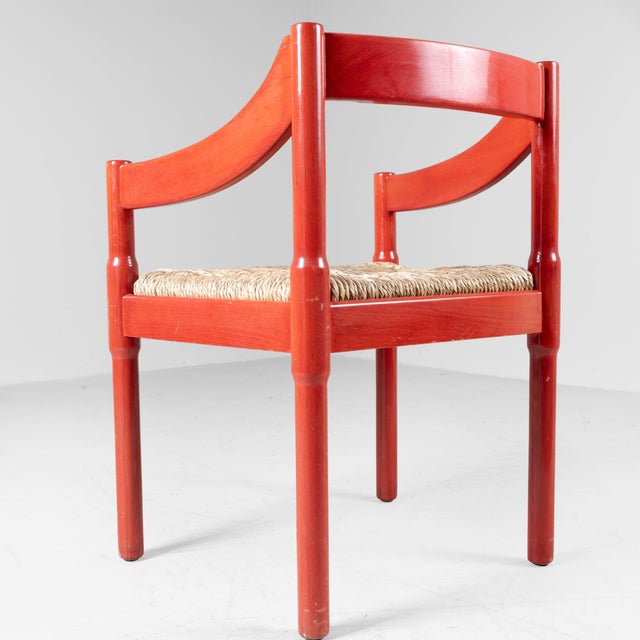 Wood Vintage Carimate Chairs by Vico Magistretti for Cassina, 1959, Set of 8 For Sale - Image 7 of 15