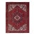 1960 8'3"x11' Lusty Red Nomad Art Vintage Persian Heriz Pure Wool Hand Knotted Rug For Sale
