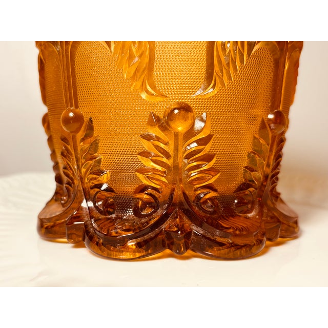 Glass Crystal Sablée Rocaille Vase from Saint Louis, France, 19th Century For Sale - Image 7 of 18