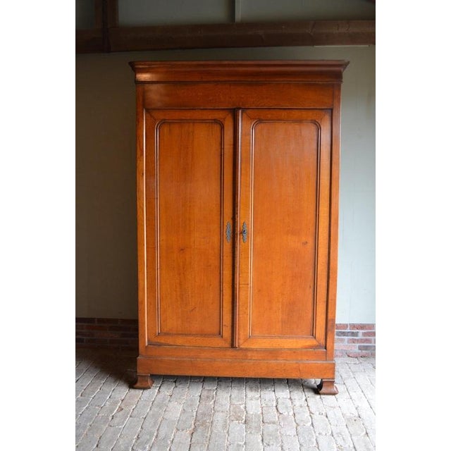 Brown Antique Oak Louis Philippe Cabinet For Sale - Image 8 of 8