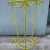 Vintage Citron Yellow Metal Umbrella Stand For Sale - Image 4 of 6