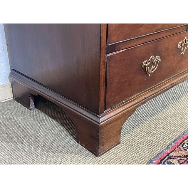 19th Century Georgian English Slant-Back Desk in Mahogany and Oak For Sale - Image 3 of 18