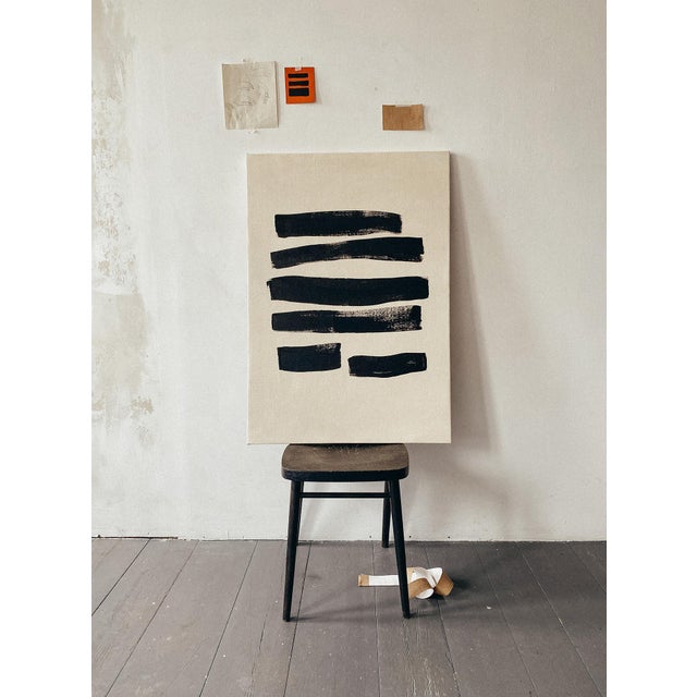 Contemporary "Stripes" Painting on Canvas by Anna Pepe For Sale - Image 3 of 7