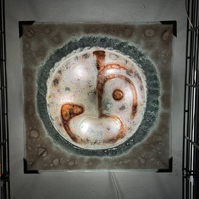 Vintage Murano Glass Wall Lamp from Mazzega, Italy, 1970s For Sale - Image 6 of 18