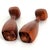 1960s Danish Teak Wood Carved "Tulip" Candlesticks, a Pair For Sale - Image 10 of 11