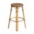 2020s Tobias 30 in. Seat Height Round Rattan Backless Bar Stool, Brown/Tan Dot / Natural Rattan Frame For Sale - Image 5 of 8