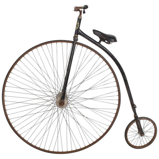Velocipide Boneshaker High Wheel Bike, 1870s Victorian Era Chairish