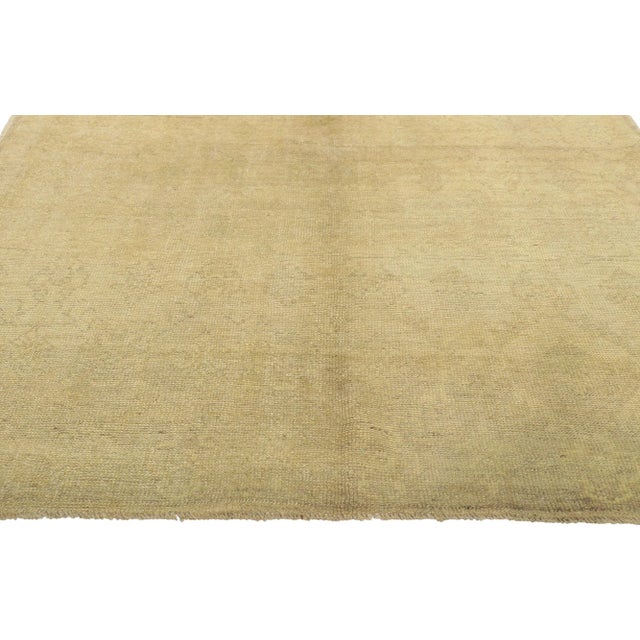 Muted Vintage Turkish Oushak Rug - 04'09 X 07'02 For Sale - Image 4 of 10