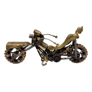 Art Motorbike in Metal For Sale