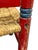 Vintage Set of 2 Hand-Painted Rancho Monterey Mexican Folk Art Children’s Ladderback Chairs With Rush Seats For Sale - Image 11 of 14