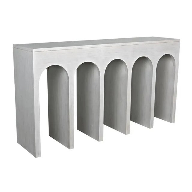 Noir NOIR Bridge Console, White Wash For Sale - Image 4 of 5