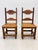 Brutalist Pair of Mid-Century Mexican Rustic Pine Chairs With Carved Razor Blade Backs and Legs For Sale - Image 3 of 16