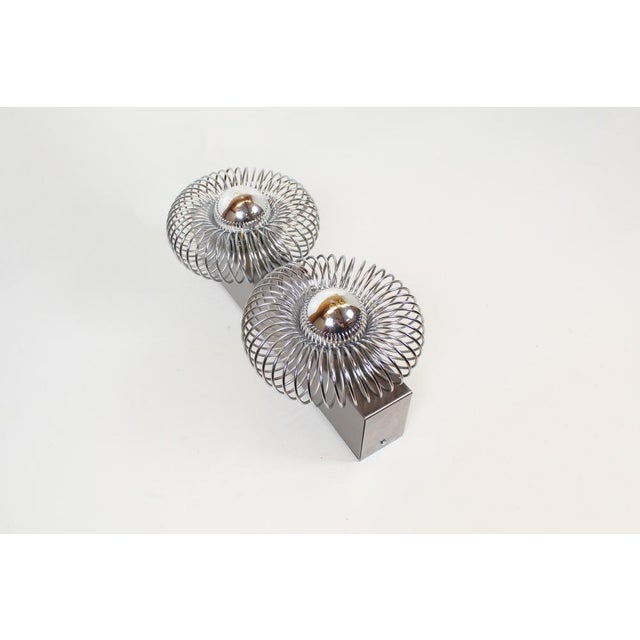 Vintage Spring Wall Lamp by Philippe Rougier for Oxar, 1970s For Sale - Image 4 of 10