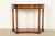 Maitland Smith Style French Empire Burl Wood and Gold Gilt Demilune Console Table For Sale - Image 16 of 16