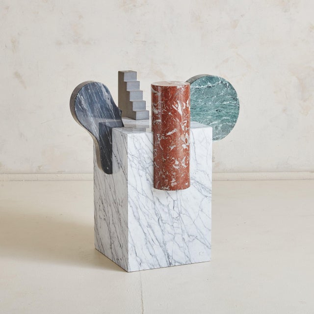 1980s Brugiana' Marble + Glass Dining Table by Egidio Di Rosa and Pier Alessandro For Sale - Image 5 of 11