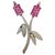 Vintage 18 Kt White Gold Diamond & 13 Ct Pink Sapp Floral Bouquet Broach 23.2 GM For Sale - Image 15 of 18