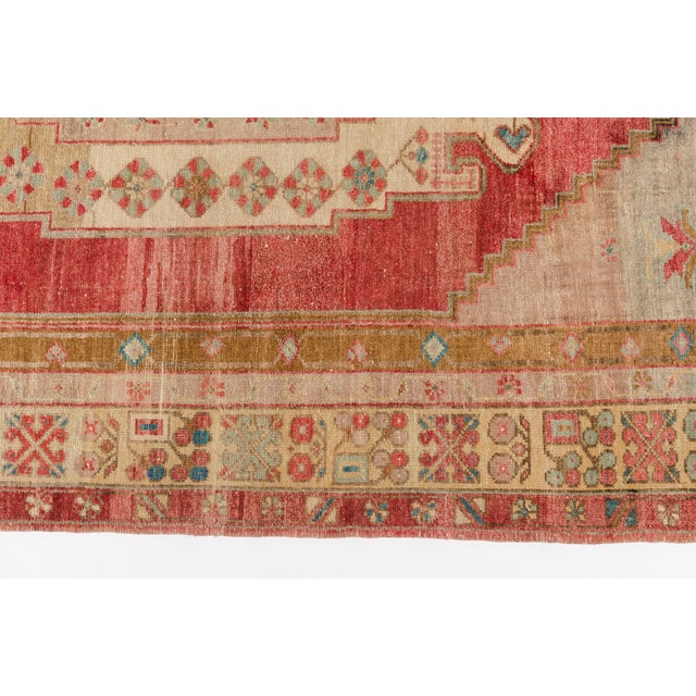 Textile Bohemian Vintage Wool Carpet For Sale - Image 7 of 10