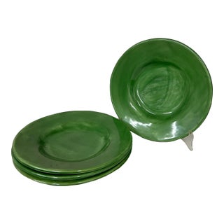 Pottery Barn Green Pasta Bowls - Set of 4 For Sale