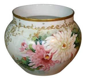 Antique Jean Pouyat Petler (Jpl) Hand Painted Jardiniere (1905)