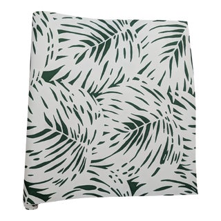 Serena & Lily Green Palm Wallpaper - 1 Partial Roll For Sale