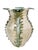 Ceramic Vintage Italian Earthenware Vase With Stylized Peacock Feather Design For Sale - Image 7 of 15