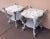 Light Gray Early 20th Century Antique Art Nouveau Marble Top Side Tables - a Pair For Sale - Image 8 of 13