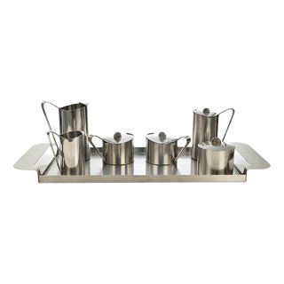 Vintage Tea Service by Gio Ponti for Fratelli Calderoni, Italy, 1950s For Sale