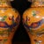 Chinese Pair of Chinese Cloisonné Vases | Dragon & Phoenix Motif With Elephant Handles For Sale - Image 3 of 8