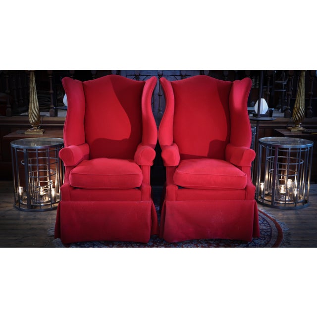 Hepplewhite Style Highback Wingback Armchairs from Polo Ralph Lauren, 1987 For Sale - Image 16 of 18