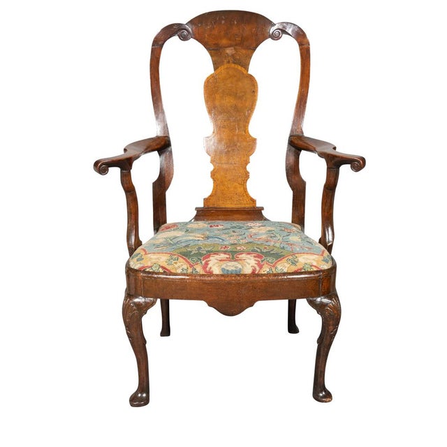 George I Walnut Armchair For Sale - Image 4 of 8
